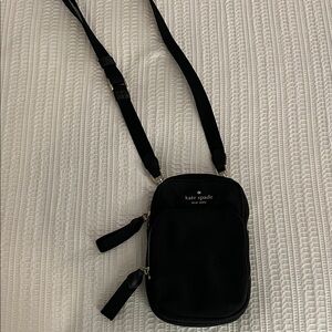 kate spade black crossbody phone bag